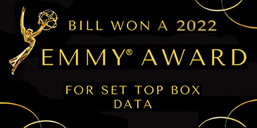 Bill Won a 2022 Emmy Award for Set top box data